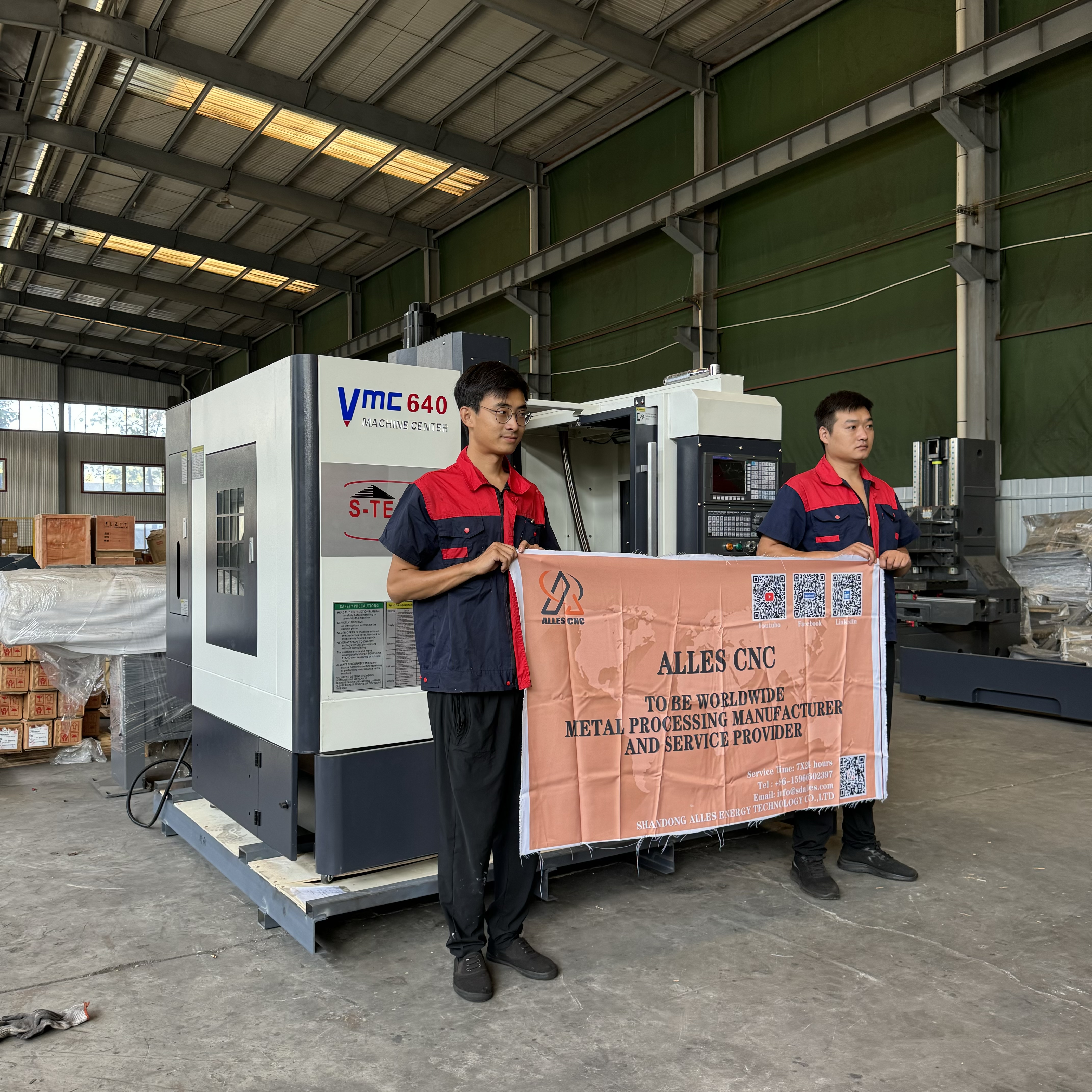 سيتم شحن مركز التصنيع الرأسي عالي الدقة VMC640 إلى المكسيك