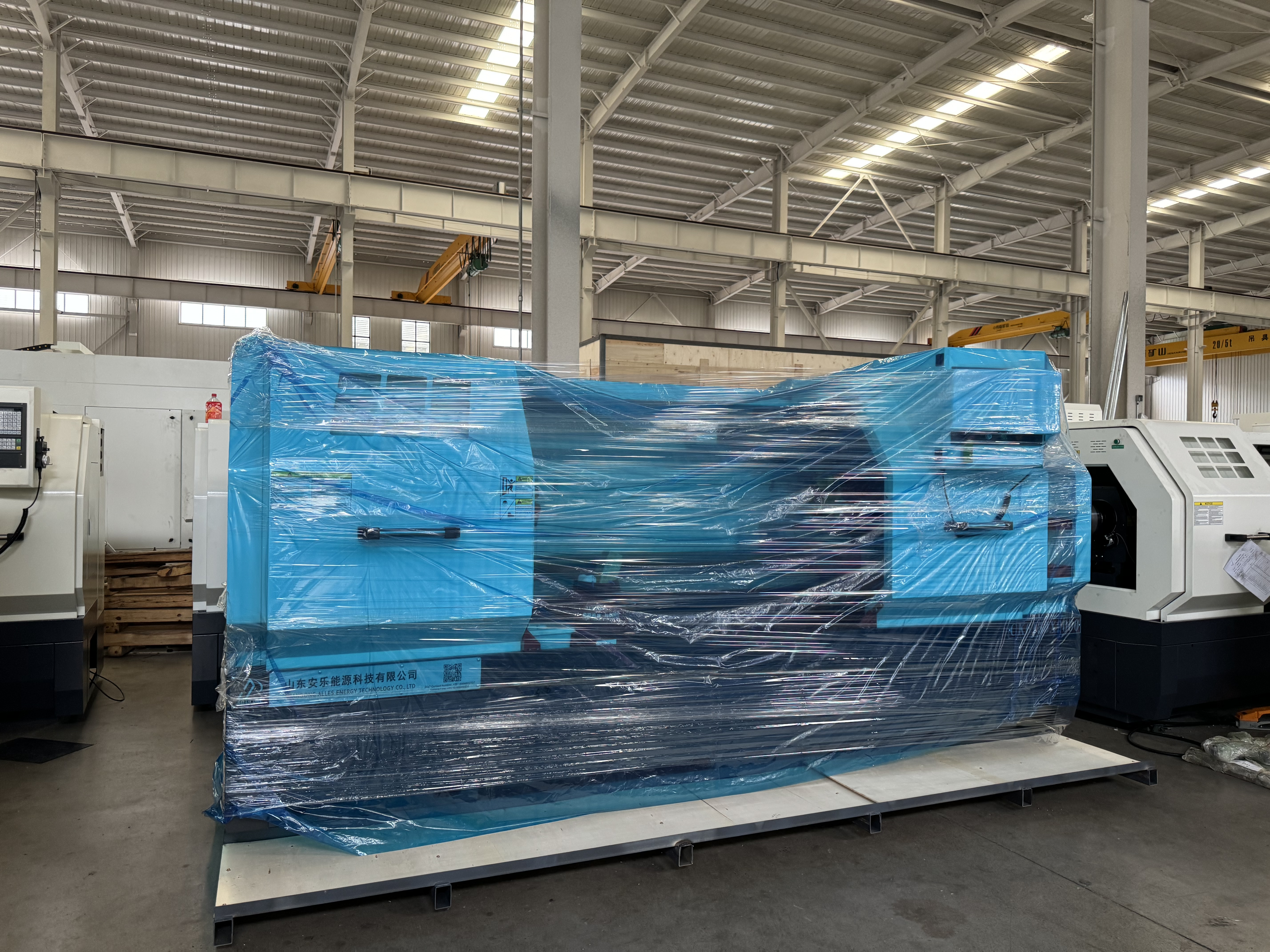 تم تعبئة مخرطة CNC ALCK6150 وسيتم شحنها إلى كولومبيا